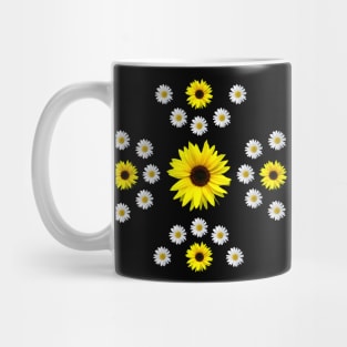 Sunflower Yellow Daisy Flower Flower Pattern Daisy Mug